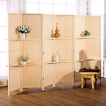 木製パーテーション 150cm 4連 Amazon｜完成品 天然木の和風衝立 4連タイプ 高さ150cm 間仕切り